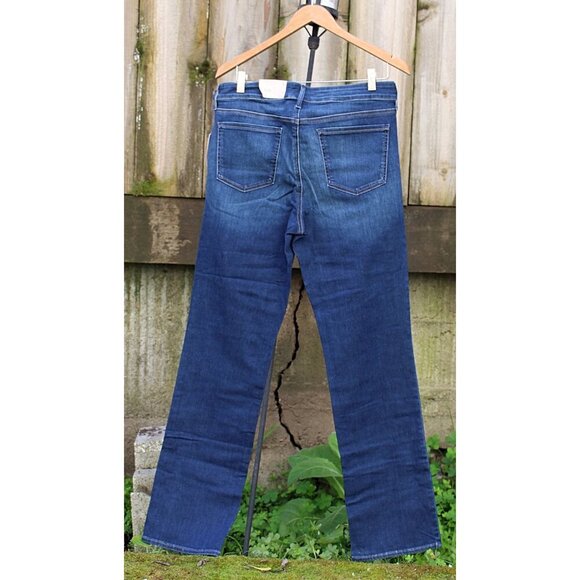 New w/Tags - sz 12 - NYDJ Marilyn Straight Jeans in Sea Breeze (Medium) Wash - Picture 2 of 10